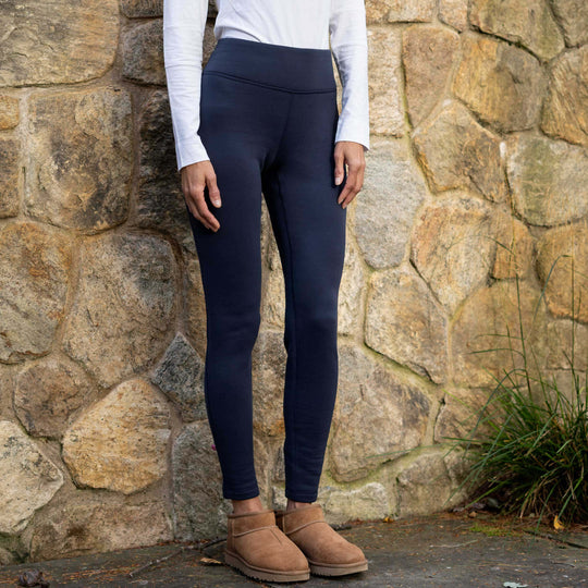 Dakini Women's fleece leggings wide waistband - Final Sale