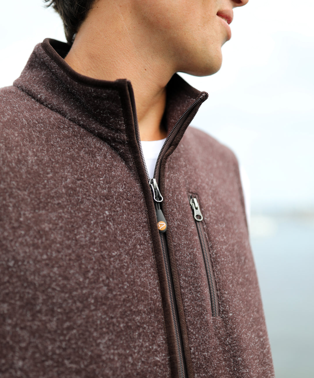 Men's Heather Fleece Vest