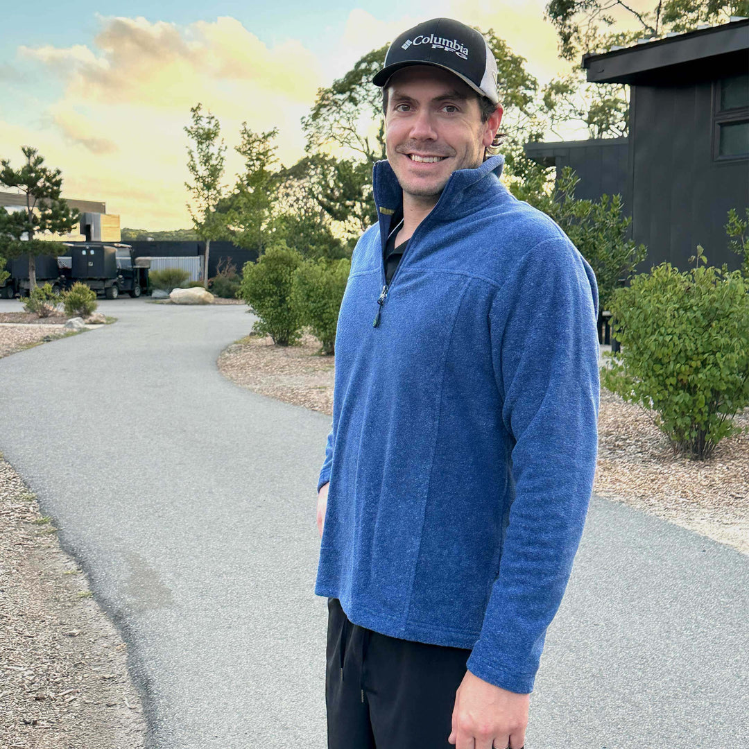 Men's fleece henley - Dakini