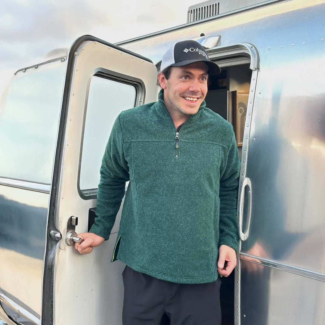 Men's fleece henley - Dakini