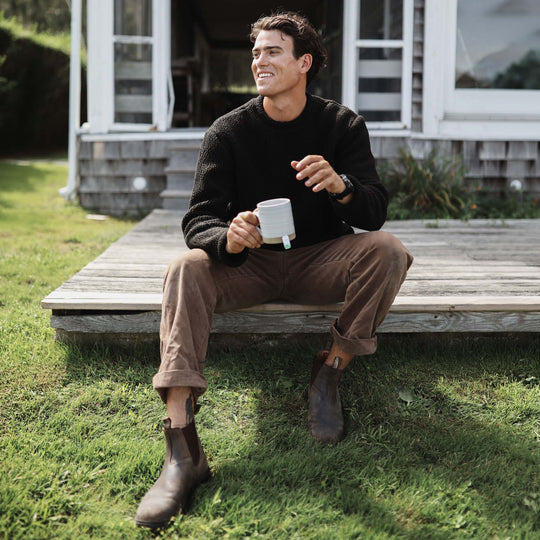 Men's shearling crew - Dakini