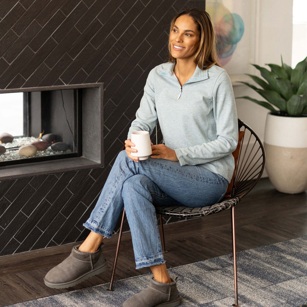 Women's Dakini Heather Micro Stretch Fleece 1.4 Zip Pullover - Dakini