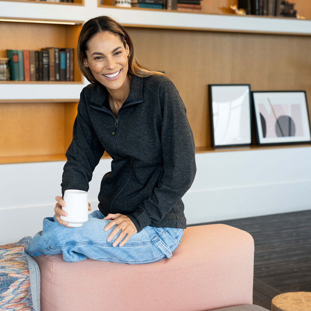 Women's Dakini Heather Micro Stretch Fleece 1.4 Zip Pullover - Dakini