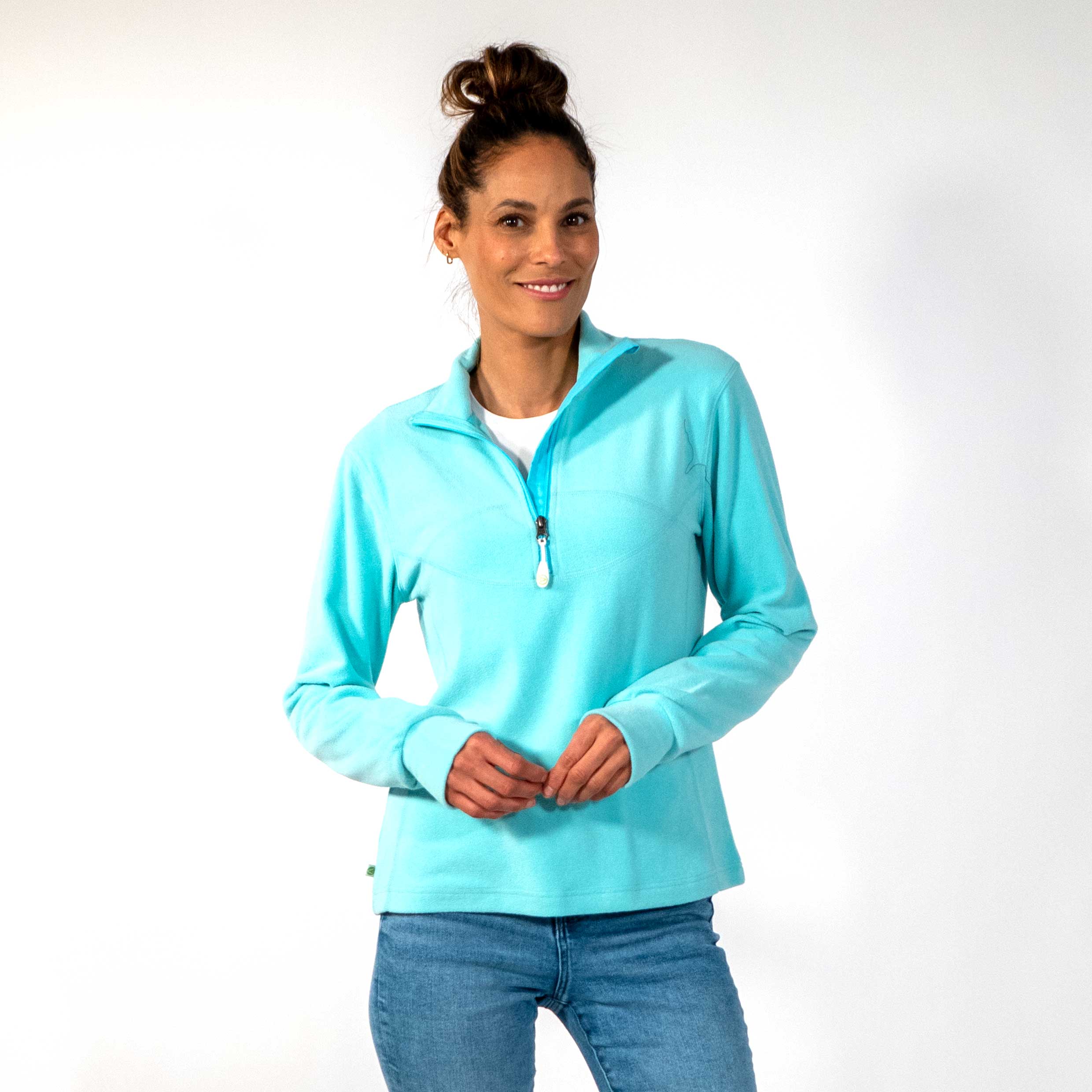 売れ筋商品|||ダナ キャラン ニューヨーク カットソー トップス レディース Women's Tie Front Slub Pullover Top Blue Fog ダナ キャラン ニューヨーク レディース カットソー トップス