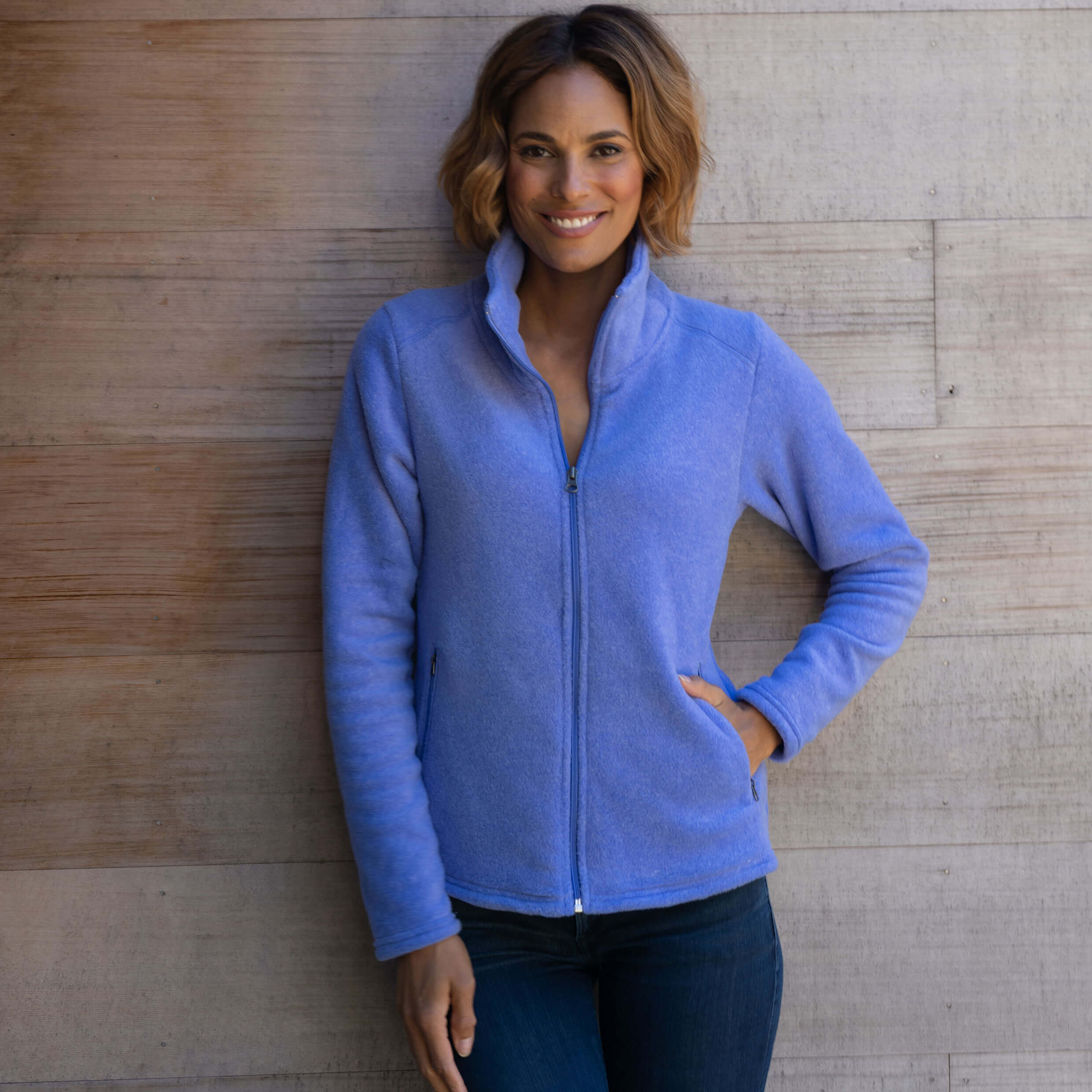 Women's Heather Fleece Jacket - Closeout Colors - Dakini