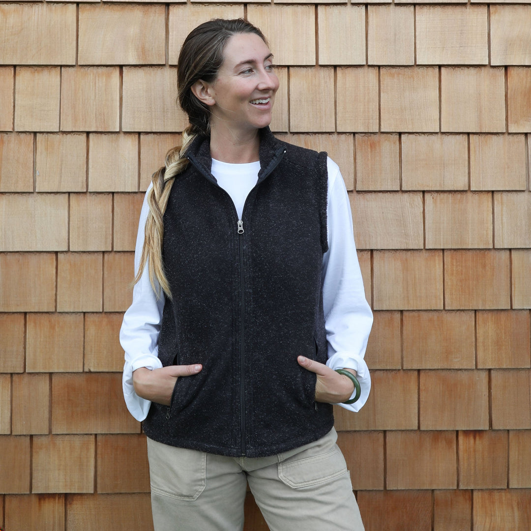 Women's Heather Fleece Vest - Dakini
