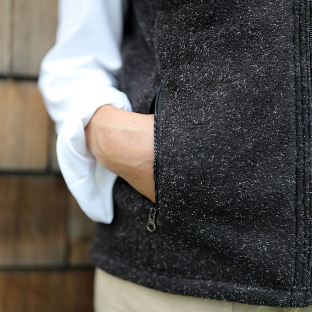 Women's Heather Fleece Vest - Dakini