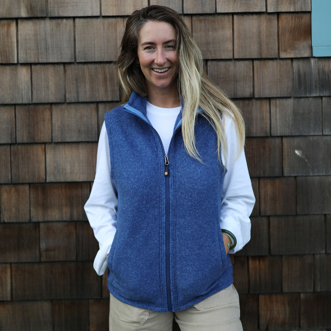 Women's Heather Fleece Vest - Dakini