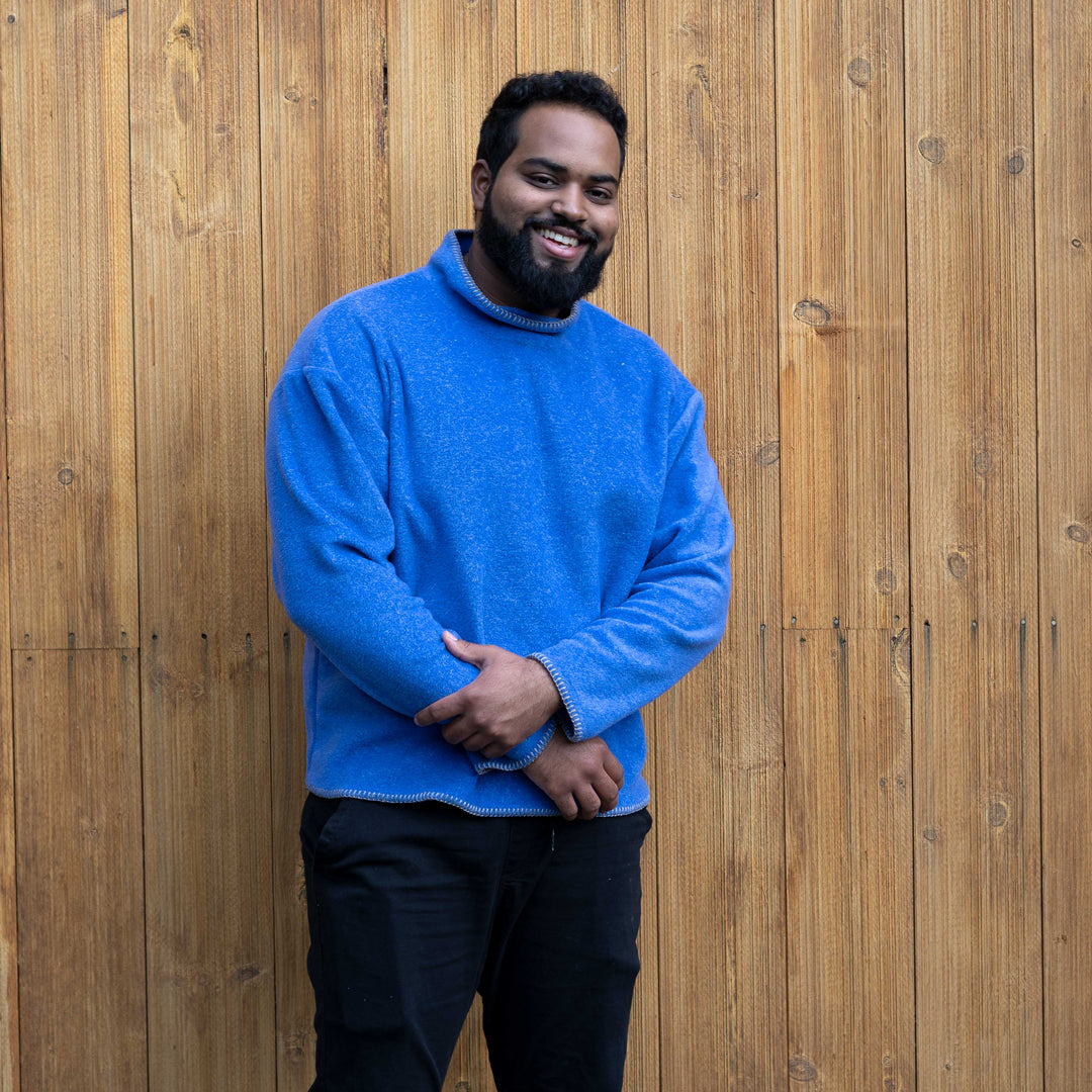 Men's fleece roll neck sweater - Dakini