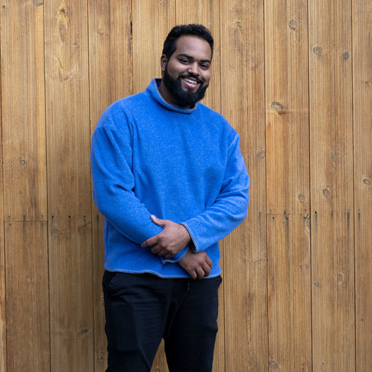 Men's fleece roll neck sweater - Dakini