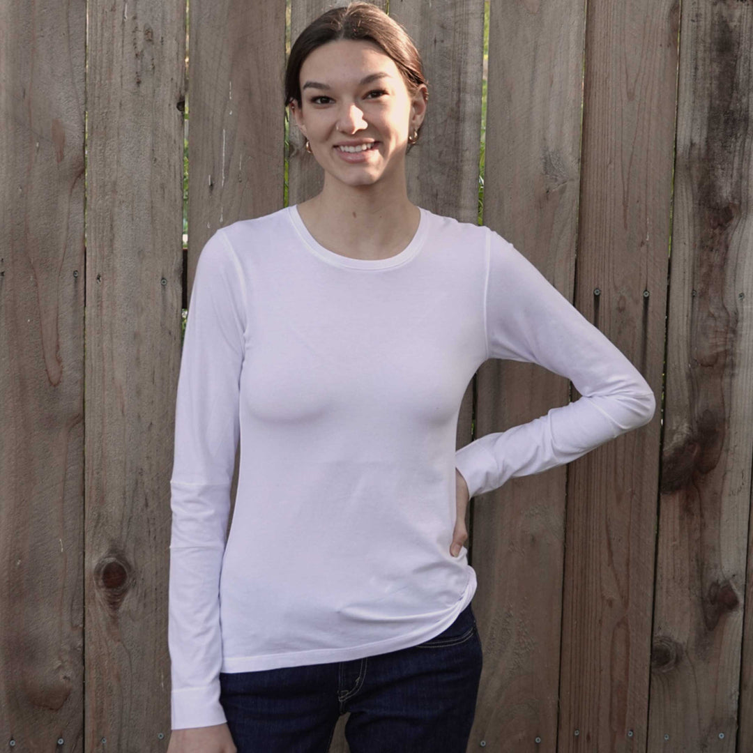 Organic Cotton Long Sleeve T-shirt - Dakini