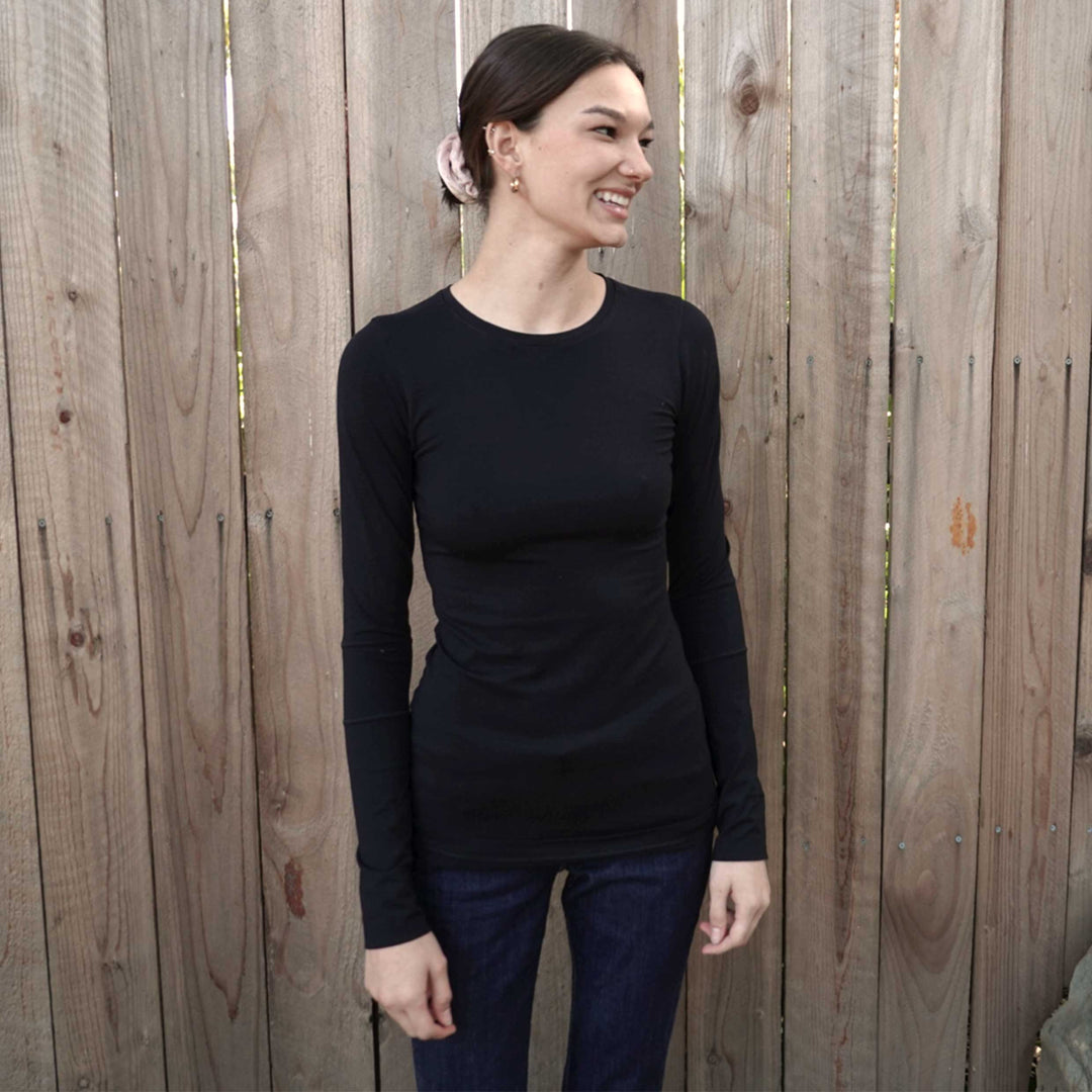 Organic Cotton Long Sleeve T-shirt - Dakini