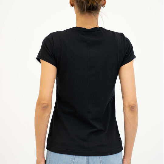 Organic cotton scoop neck short sleeve tee - Dakini