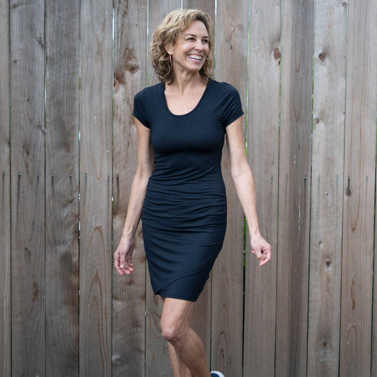 Perfect black scoop neck dress - Dakini