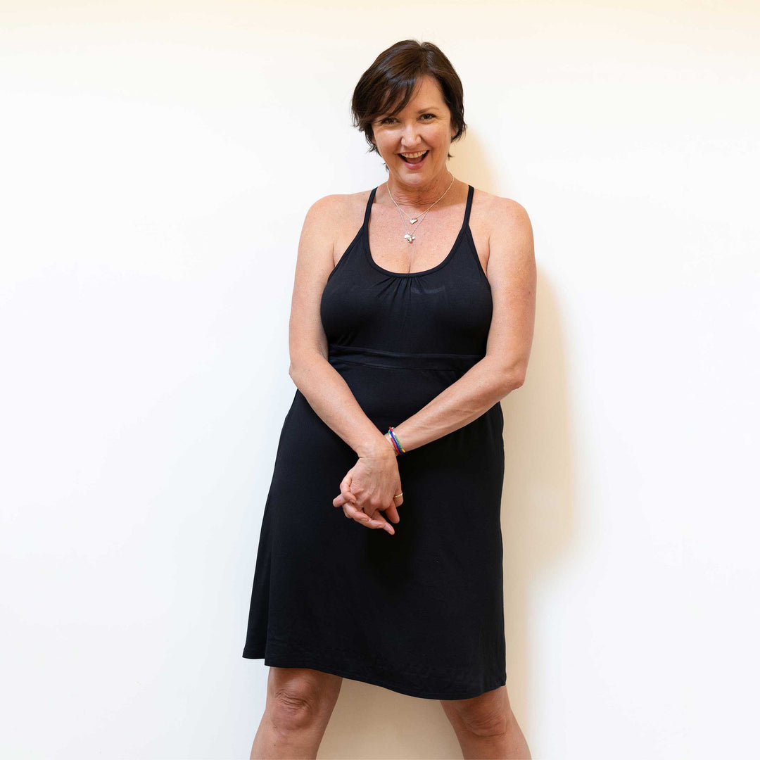 Strappy black sundress - Dakini