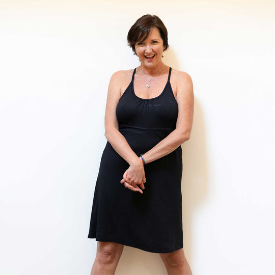 Strappy black sundress - Dakini