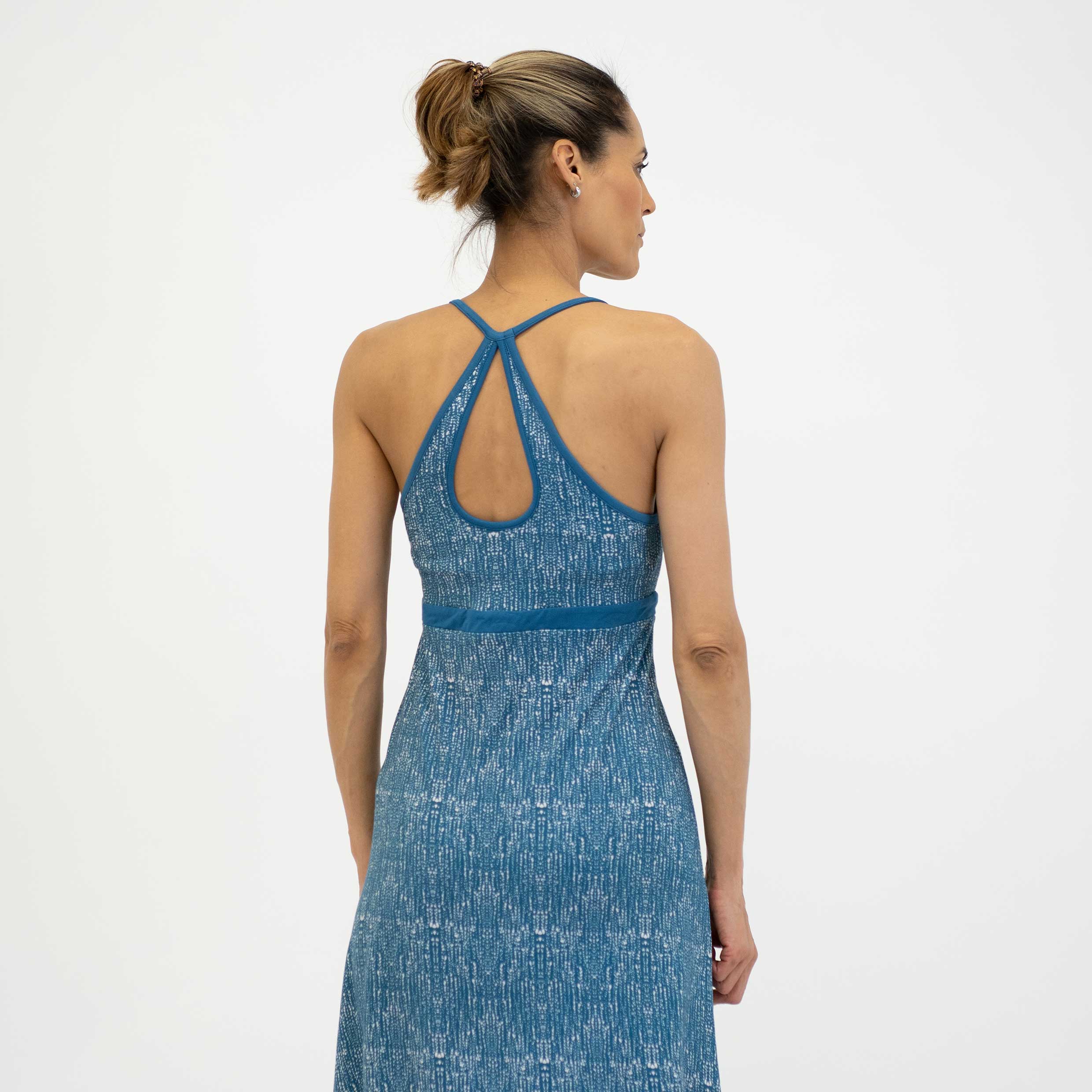 Strappy sundress in indigo drops - Dakini