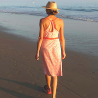 Strappy sundress in orange geo - Dakini