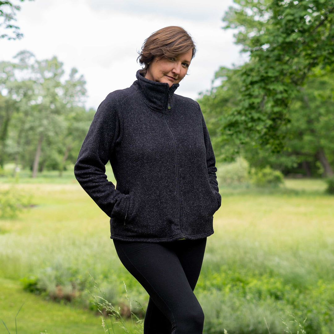 Women's Heather Fleece Jacket - Dakini