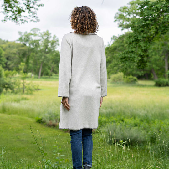 Women's Heather Fleece Open Coat - Dakini