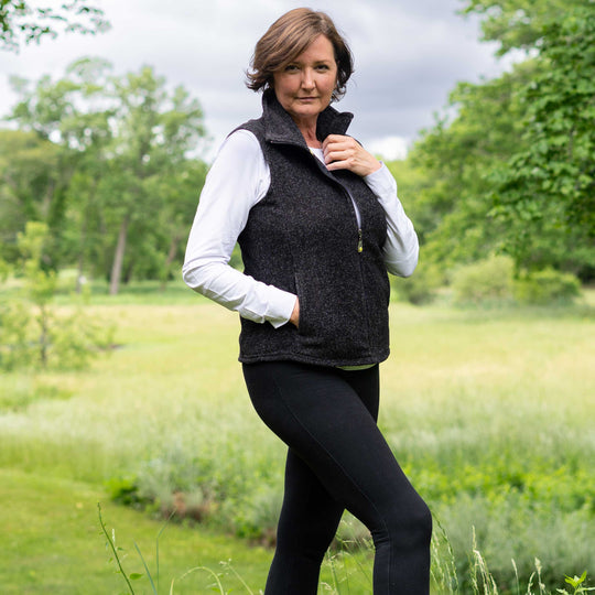 Women's Heather Fleece Vest - Dakini