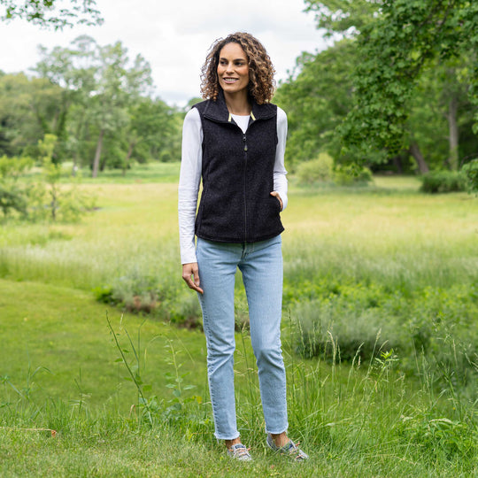 Women's Heather Fleece Vest - Dakini