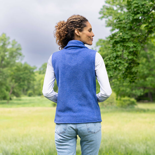 Women's Heather Fleece Vest - Dakini