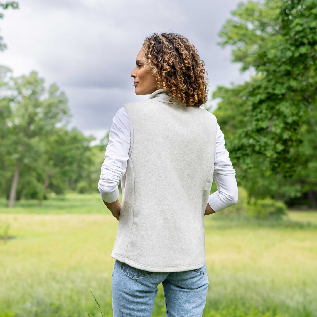Women's Heather Fleece Vest - Dakini