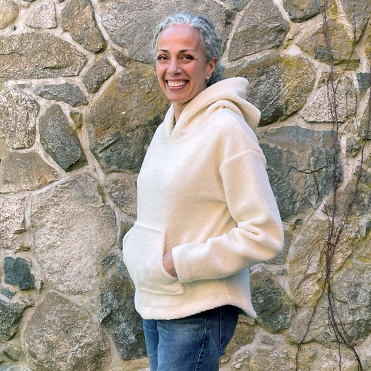 Women's Sherpa Fleece Hoodie - Dakini